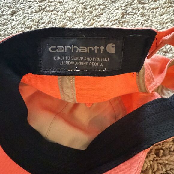 Carhartt Hat Cap Men's Women’s Canvas Baseball Workwear Salmon Adjustable Unisex - Picture 5 of 5